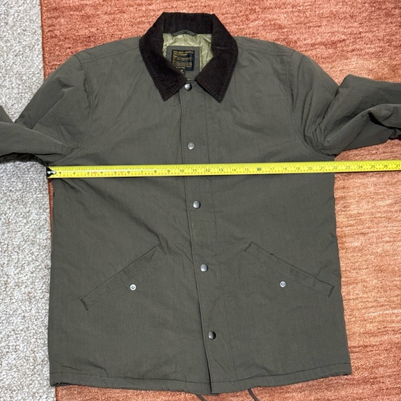 J. Crew Wallace & Barnes Green Jacket with Brown Collar - Picture 5 of 9